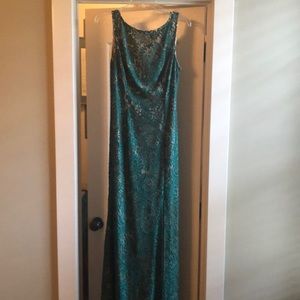 Emerald green formal dress